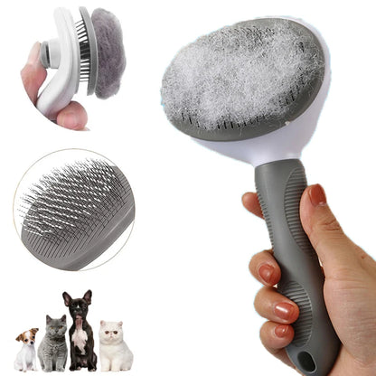 Pet Hair Remover Dog Brush Cat Comb Animal Grooming Tools Dogs Accessories Cat Pet Supplies Stainless Steel Beauty Massage Comb