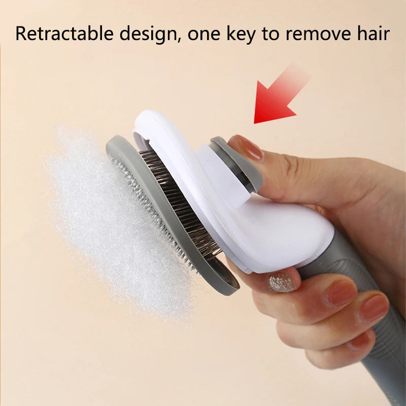 Pet Hair Remover Dog Brush Cat Comb Animal Grooming Tools Dogs Accessories Cat Pet Supplies Stainless Steel Beauty Massage Comb